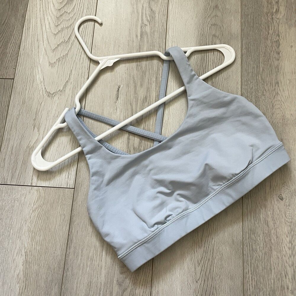 Lululemon Energy Bra racerback strappy womens Blue (size 8) activewear workout